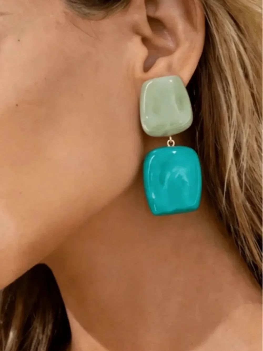 Geo dangle earrings N2238